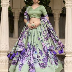 Aavisa Queency Printed Ready to Wear Lehenga & Unstitched Blouse with Dupatta-picture-39