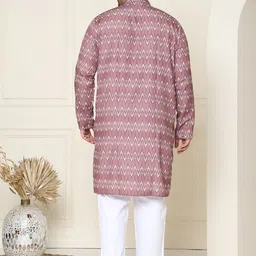 SOJANYA PLUS Men Printed Regular Pure Cotton Kurta with Pyjamas image 5