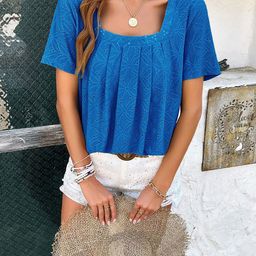 StyleCast Women Self Design Square Neck Top-18