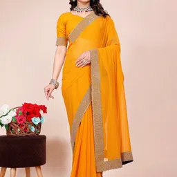 K 5 Fashion Embroidered Pure Georgette Saree-picture-46