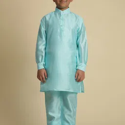 Pro-Ethic STYLE DEVELOPER Boys Regular Pure Silk Kurta with Pyjamas image 5