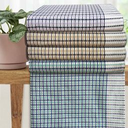 Athom Living Blue & Navy Blue 5 Striped Cotton 210 GSM Bath Towel-image-42