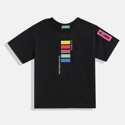 United Colors of Benetton Boys Geometric Printed Pure Cotton T-Shirt-picture-35