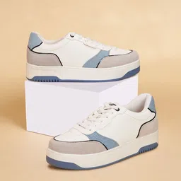 Forever Glam by Pantaloons Women Colourblocked PU Sneakers-40