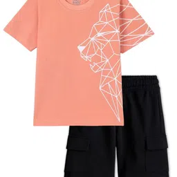 FUNKRAFTS Boys Printed Short Sleeves Pure Cotton T-shirt With Shorts-image-27
