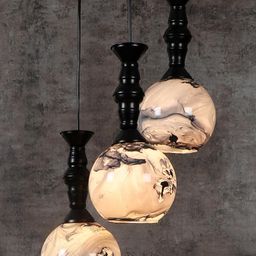 Deco Home Black Glass Ceiling Lamp-image-28