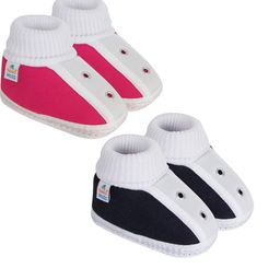 NESKA MODA Pink Cotton Booties-image-76