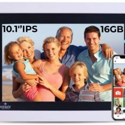 10.1" WiFi Wooden Digital Photo Frame, IPS Touch Screen, Share via Frameo App 10.1 inch Cloud Digital Picture Frame, Built-in Android, Expandable upto 32GB by USB/SD Card-image-58
