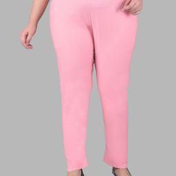 Comfort Lady Women Regular Fit Mid-Rise Cotton Trousers-image-78