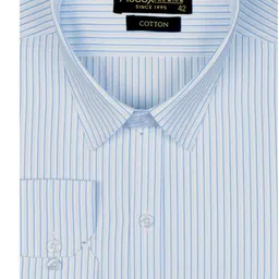 accox Men Regular Fit Striped Spread Collar Formal Shirt-picture-37