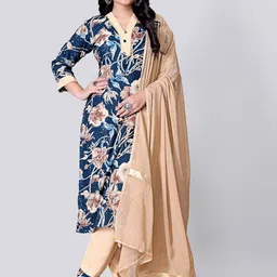 FULPARI Women Printed Regular Gotta Patti Kurta & Trousers With Dupatta-picture-54