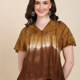 CORSICA Women Tie and Dye Dyed V-Neck Top-picture-41