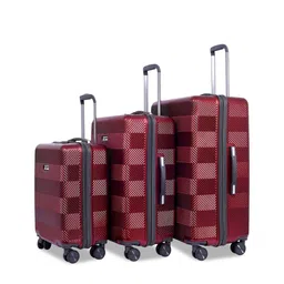 Luggero Set Of 3 Textured Hard-Sided Trolley Bag-picture-10