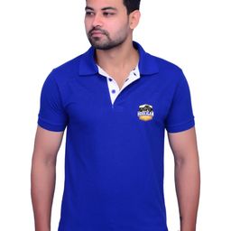 LA MILANO Men Polo Collar Applique Slim Fit T-shirt-image-89