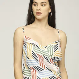 Iti Women Shoulder Straps Back Tie-Up Top-image-7