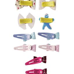 Jewelz Girls Pack of 10 Bow & Star Shape Tic Tac Alligator Hair Clip image 3