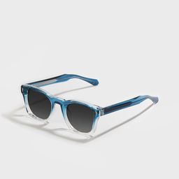 SAM & MARSHALL Unisex Square Sunglasses with UV Protected Lens SAIHA_GRADIENT_2827-13