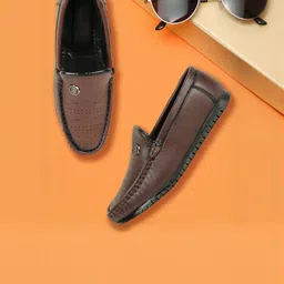 Freeplay Boys Synthetic Leather Slip-On Loafers-picture-1