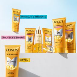 Ponds Set of 2 SPF50 Protect & Brighten Serum Sunscreen with Niacinamide C - 14 ml each image 3