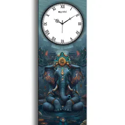 OLIVE TREE White & Black Printed Rectangular Shaped Contemporary Wall Clock image 3
