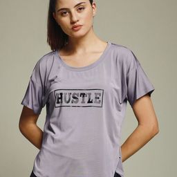 MKH Typography Printed Drop-Shoulder Sleeves Dri-FIT Relaxed Fit T-shirt-image-97