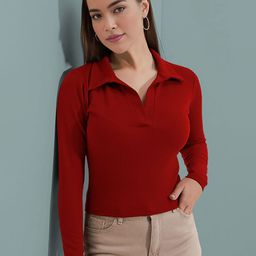 Dream Beauty Fashion Women Solid Shirt Style Regular Top-picture-36