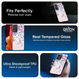 QRIOH Elegant Floral Printed Redmi 14C 5G Impact Resistant Back Case image 5