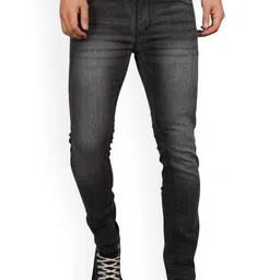 LINARIA Men Classic Slim Fit Low Distress Light Fade Jeans-picture-6