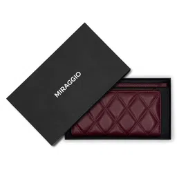 MIRAGGIO Deep Red PU Amaya Wallet-58