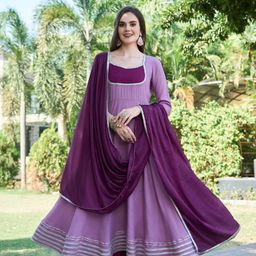 Anni Designer Square Neck Panelled Gotta Patti Anarkali Kurta With Trousers & Dupatta-picture-13