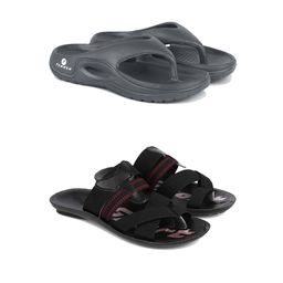 PENNEN Men Set Of 2 Anti-Skid Thong Flip-Flops-29