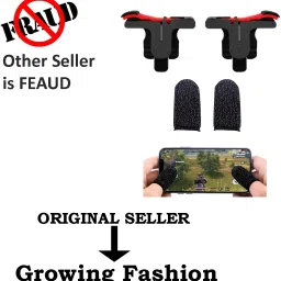 Conductive Trigger Mobile Controller Gamepad with Finger for PUBG Combo Pack Finger Sleeve-20