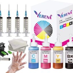 verena Refill Kit For E3370 ,TS3370S Printer Ink Cartridge- PG-745 - CL746 Black + Tri Color Combo Pack Ink Cartridge-8