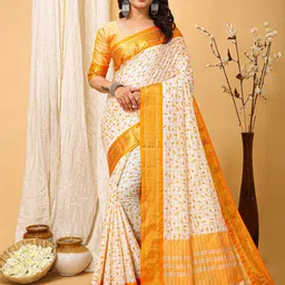 Anouk Rustic Ethnic Motifs Zari Silk Blend Designer Sungudi Saree-picture-15