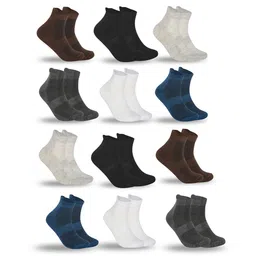 Sjeware Pack Of 12 Cotton Ankle-Length Socks-25