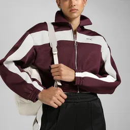 Puma Women Relaxed Fit Cropped Track Jacket-image-63