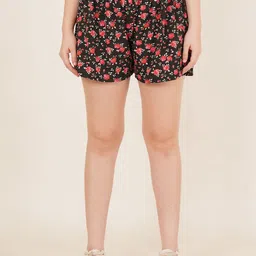 LECOWAR Women Printed High-Rise Training or Gym Shorts-picture-26