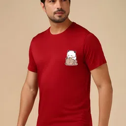 SZN Men Printed Raw Edge T-shirt-picture-8