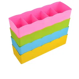 Kuber Industries Blue & Green 3 Pieces Regular Drawer Organisers-26