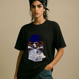 GRACE & JACK Graphic Printed Round Neck Cotton Oversized T-shirt-image-50