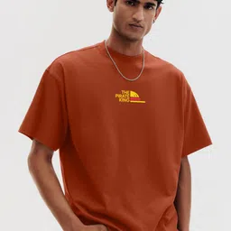 MaverIQ Graphic Printed Drop-Shoulder Sleeves Oversized Cotton T-shirt-picture-46