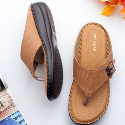 TRASE Women Open Toe Flats with Laser Cuts-picture-12