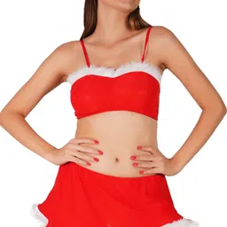 GuSo Shopee Women Red Net Baby Dolls-image-79