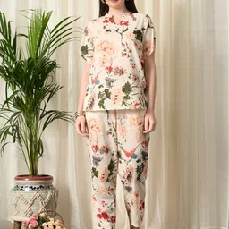 Vaimiya Printed Pure Cotton Tunic With Trouser Co-Ords-picture-28