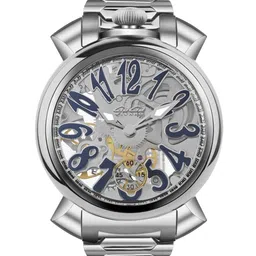 GaGa MILANO Unisex Skeleton Dial & Stainless Steel Bracelet Style Straps Analogue Motion Powered Watch-32