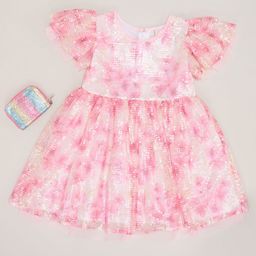 Pantaloons Junior Floral Flutter Sleeve Fit & Flare Dress-54