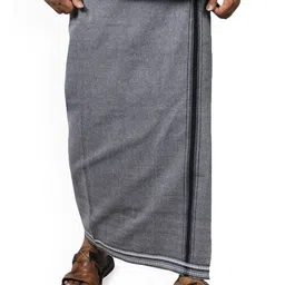 PRAKASAM COTTON Men Solid Velcro Adjustable Cotton Dhoti-picture-47