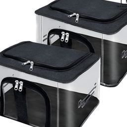 Fashion Throw Grey Set of 2 Super Strong Drawer Organiser Organisers-18