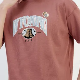 ARRAY Men Printed Drop-Shoulder Sleeves T-shirt image 5