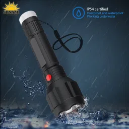 sunaze 2 In 1 Light Mode Rechargeable Handy 50W Long Range Torch Light 1200mAh Battery 5 hrs Torch Emergency Light image 5